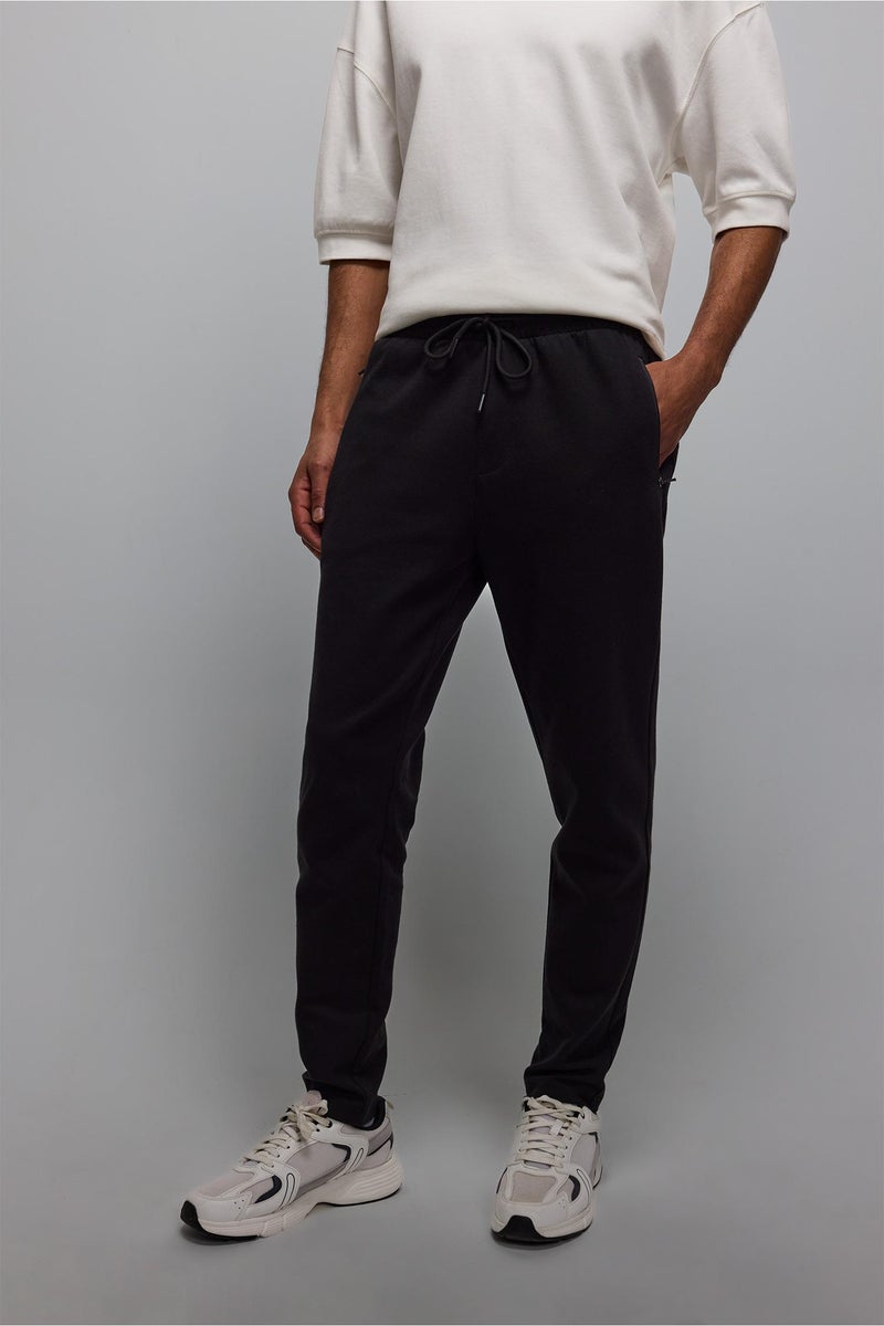 DeFacto Black Man Slim Fit Jogger Sweatpants Casual - Image 4